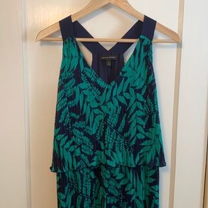 Banana Republic Tropical Blue/Green Maxi - S